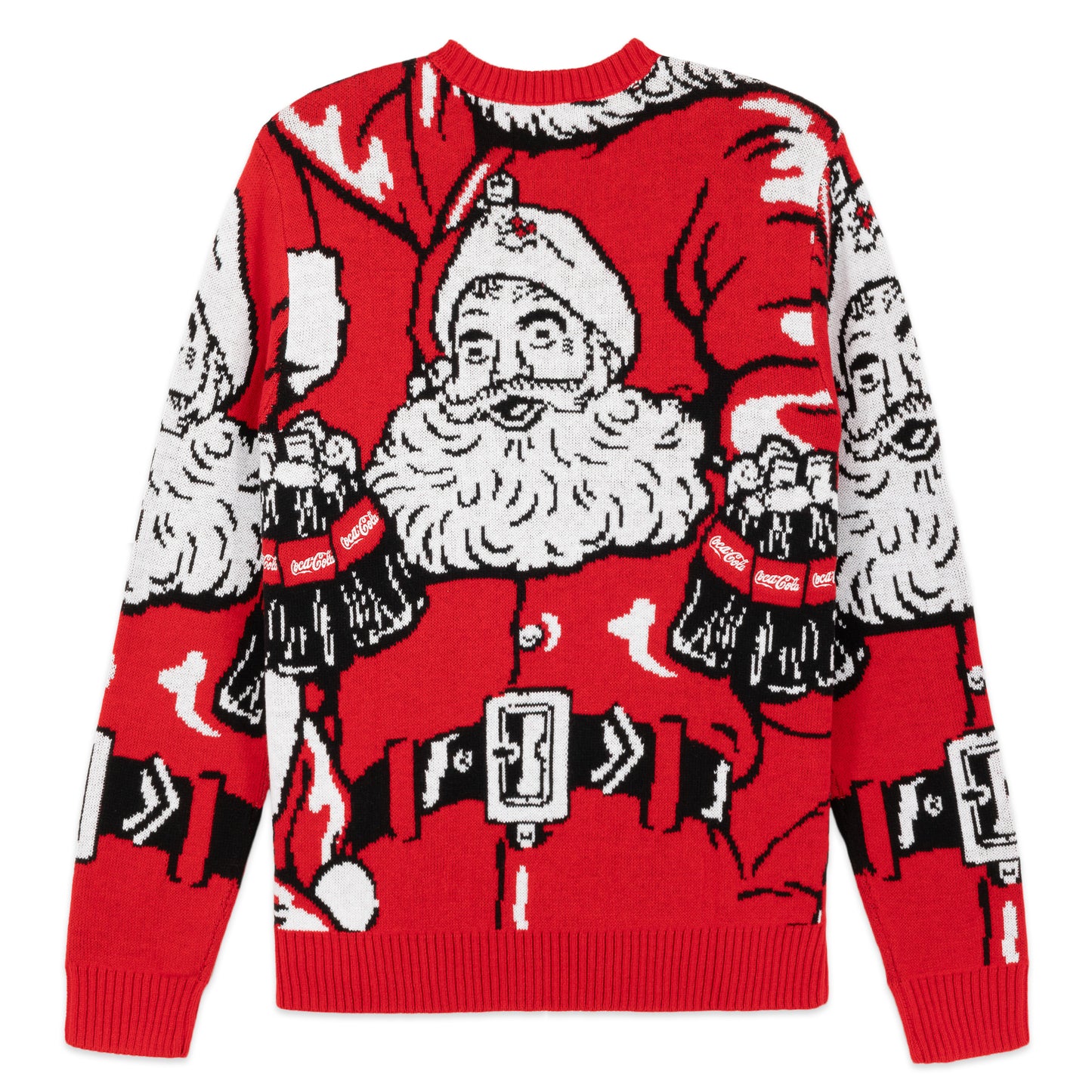 Coca-Cola Oversize Santa Print - Officially Licensed Unisex Christmas Sweater