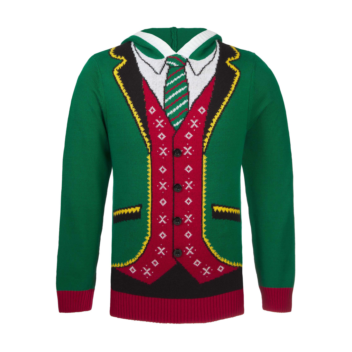 Hooded Boss Elf Ugly Christmas Sweater