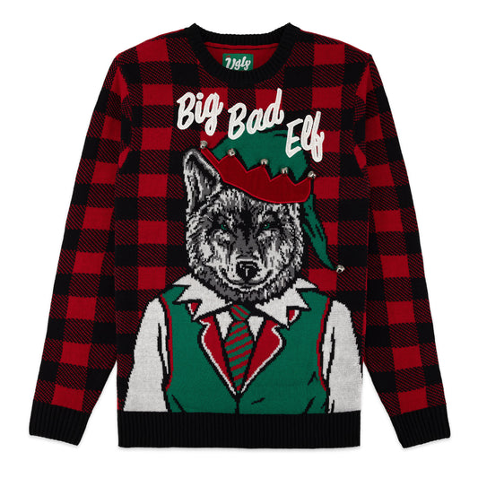Big Bad Elf Wolf Ugly Christmas Sweater