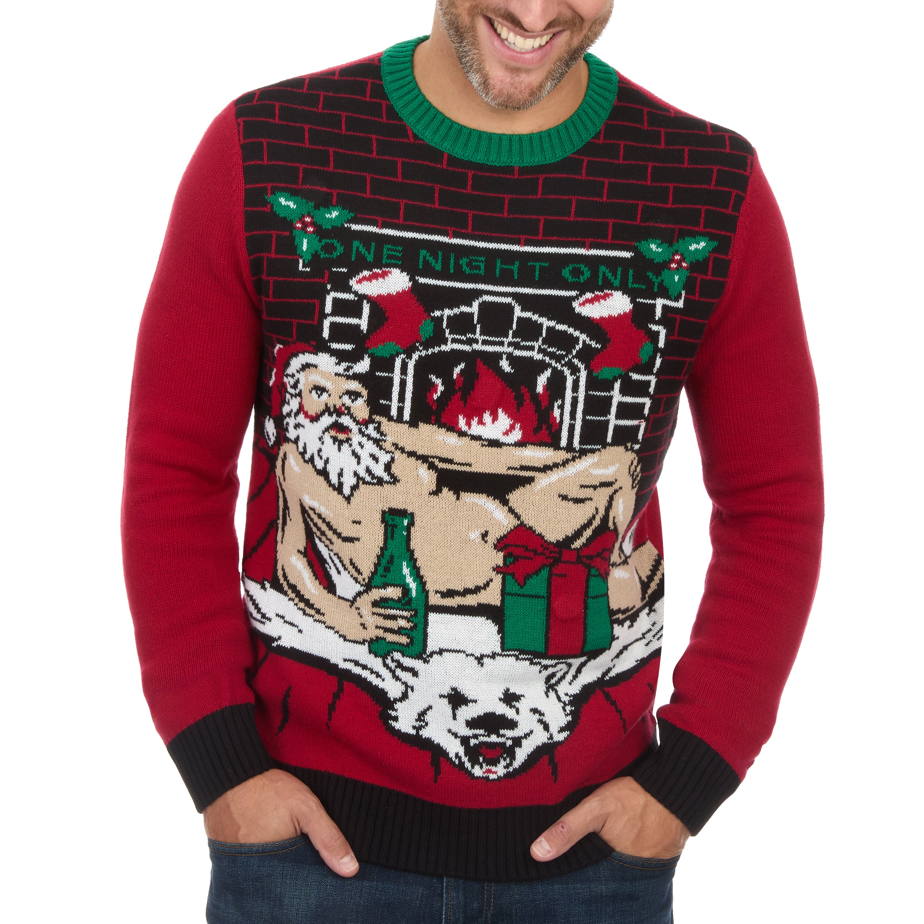 One Night Only LED Light-Up Ugly Christmas Sweater Unisex – The
