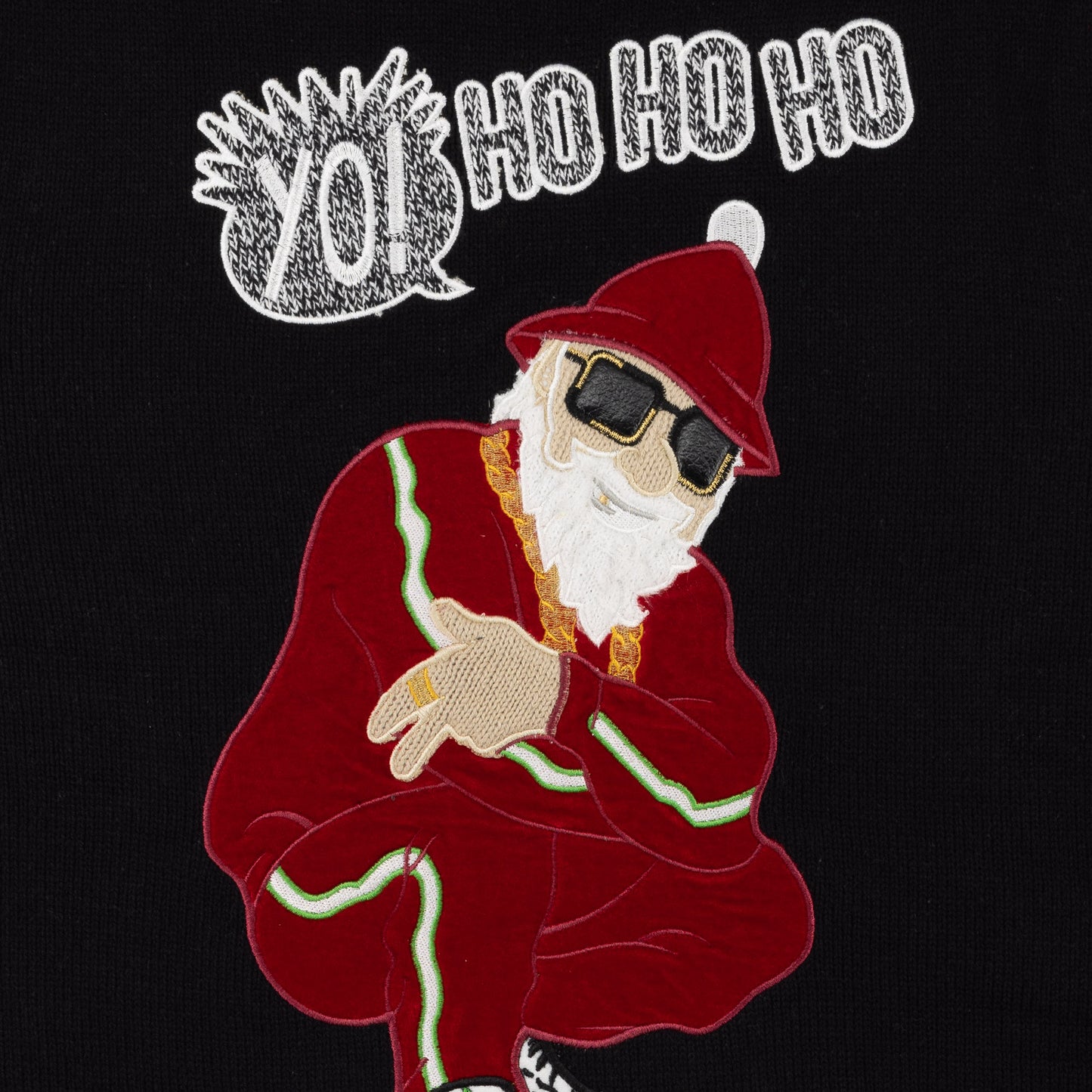 Yo Ho Ho Rap Santa Ugly Christmas Sweater Unisex