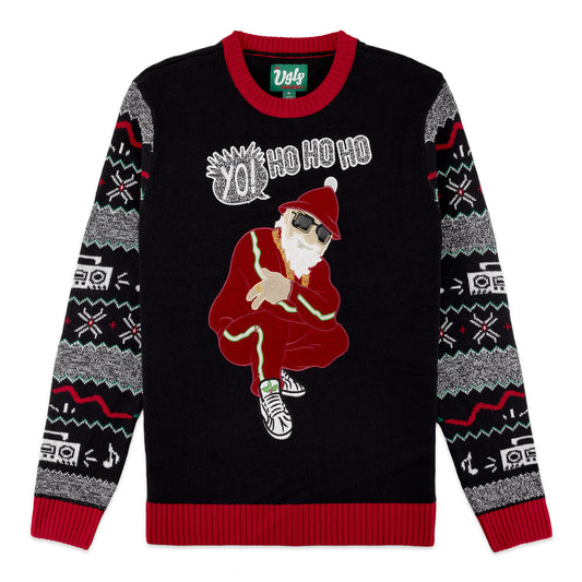 Yo Ho Ho Rap Santa Ugly Christmas Sweater Unisex