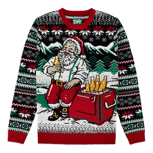 Santa's Cooler Ugly Christmas Sweater