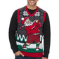 Teeing Off Golfing Santa Ugly Christmas Sweater Vest Unisex