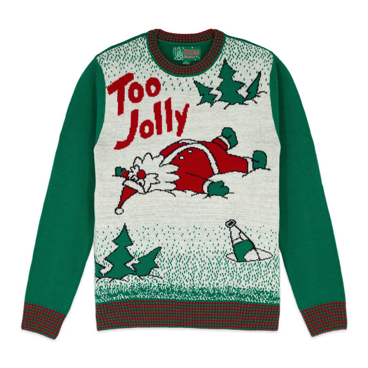 Too Jolly Santa Ugly Christmas Sweater Unisex