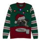 Pug Cookies LED Light-Up Ugly Christmas Sweater Unisex