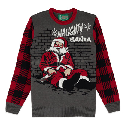 Naughty Santa Graffiti Ugly Christmas Sweater