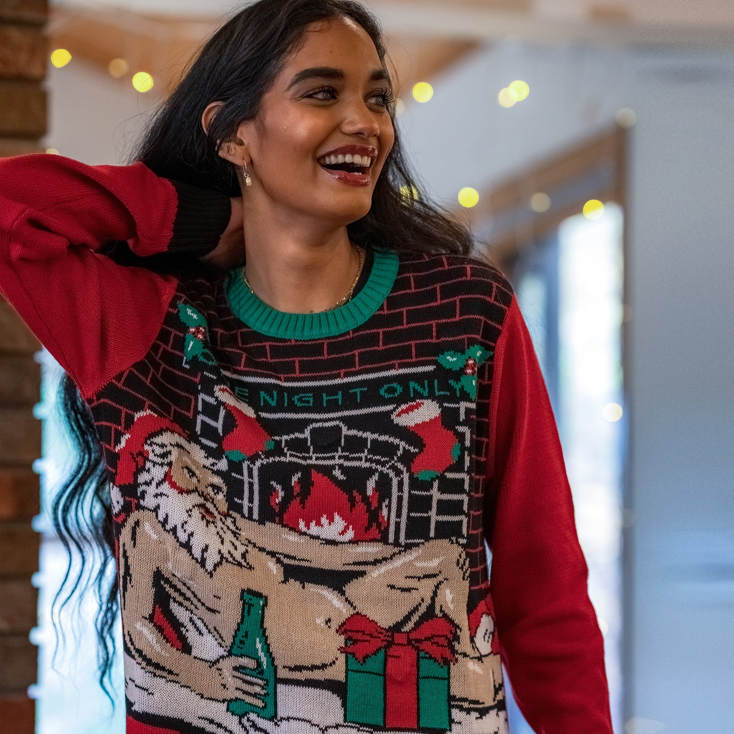 One Night Only LED Light-Up Ugly Christmas Sweater Unisex